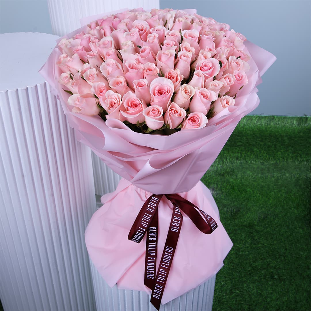 Pink Power Rose Bouquet